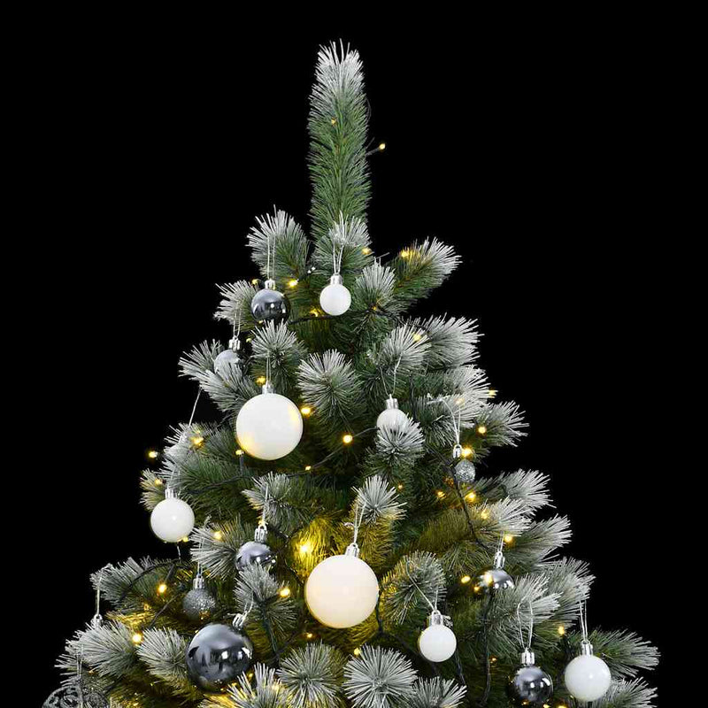 Kunstkerstboom Met Scharnieren 300 Led's En Kerstballen 240 Cm