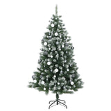 Kunstkerstboom Met Scharnieren 300 Led's En Kerstballen 240 Cm