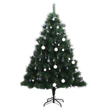 Kunstkerstboom Met Scharnieren 300 Led's En Kerstballen