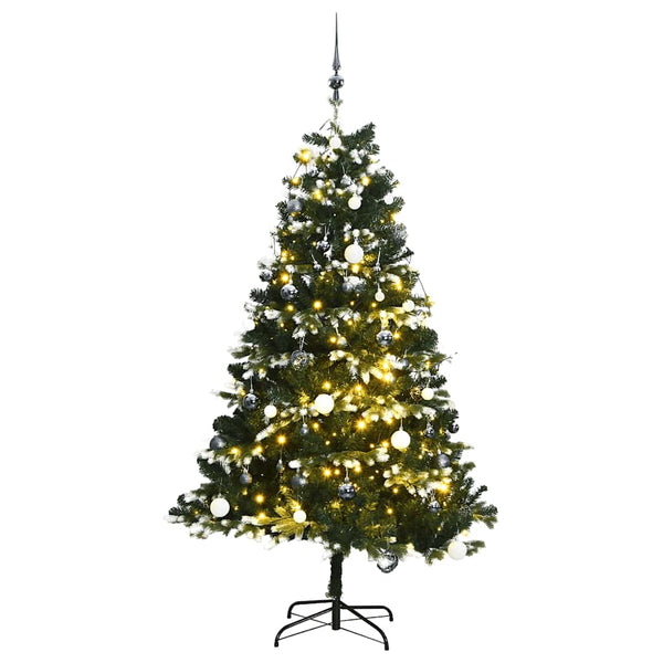 Kunstkerstboom Met Scharnieren 300 Led's En Kerstballen 240 Cm