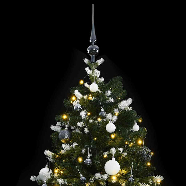 Kunstkerstboom Met Scharnieren 300 Led's En Kerstballen 240 Cm