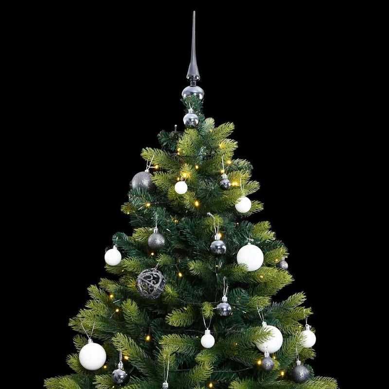 Kunstkerstboom Met Scharnieren 300 Led's En Kerstballen 180 Cm