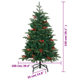 Kunstkerstboom Met Scharnieren 150 Led's 150 Cm