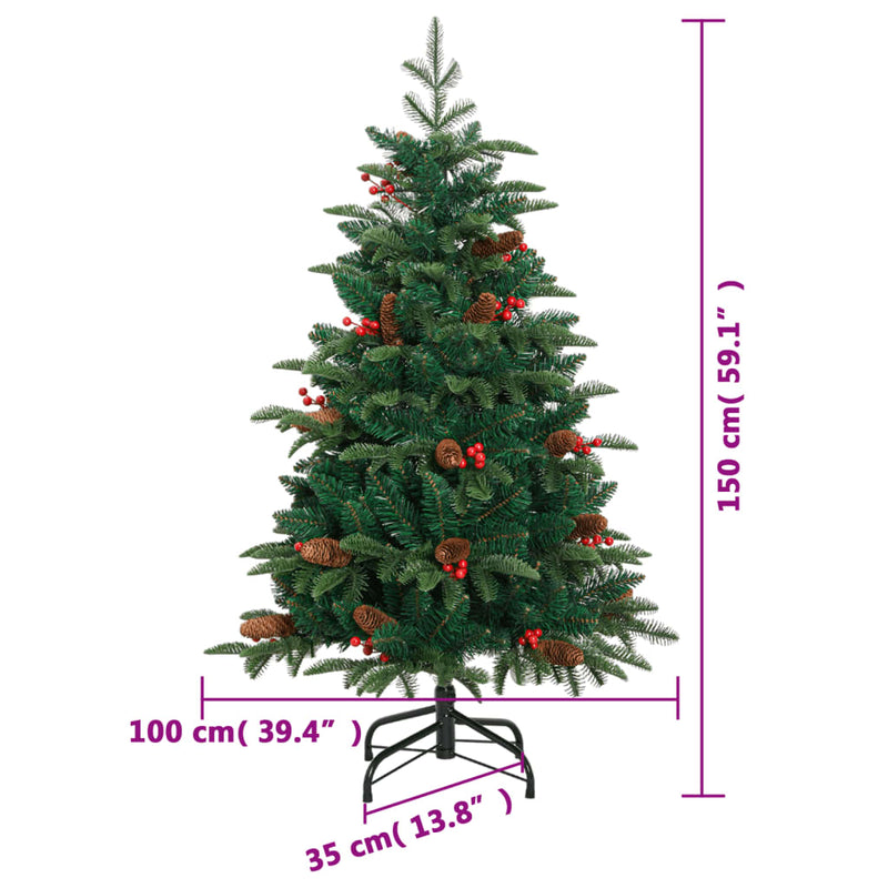 Kunstkerstboom Met Scharnieren 150 Led's 150 Cm
