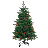 Kunstkerstboom Met Scharnieren 150 Led's En Kerstballen