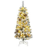 Kunstkerstboom Met Scharnieren 150 Led En Kerstballen 120 Cm