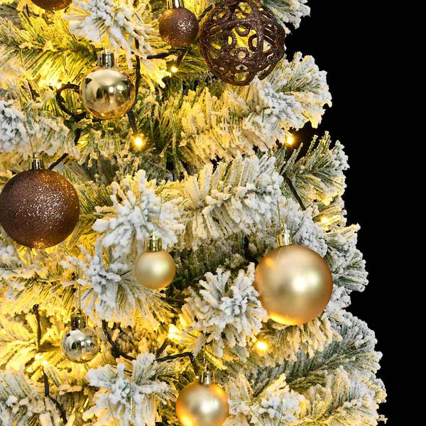 Kunstkerstboom Met Scharnieren 150 Led En Kerstballen 120 Cm