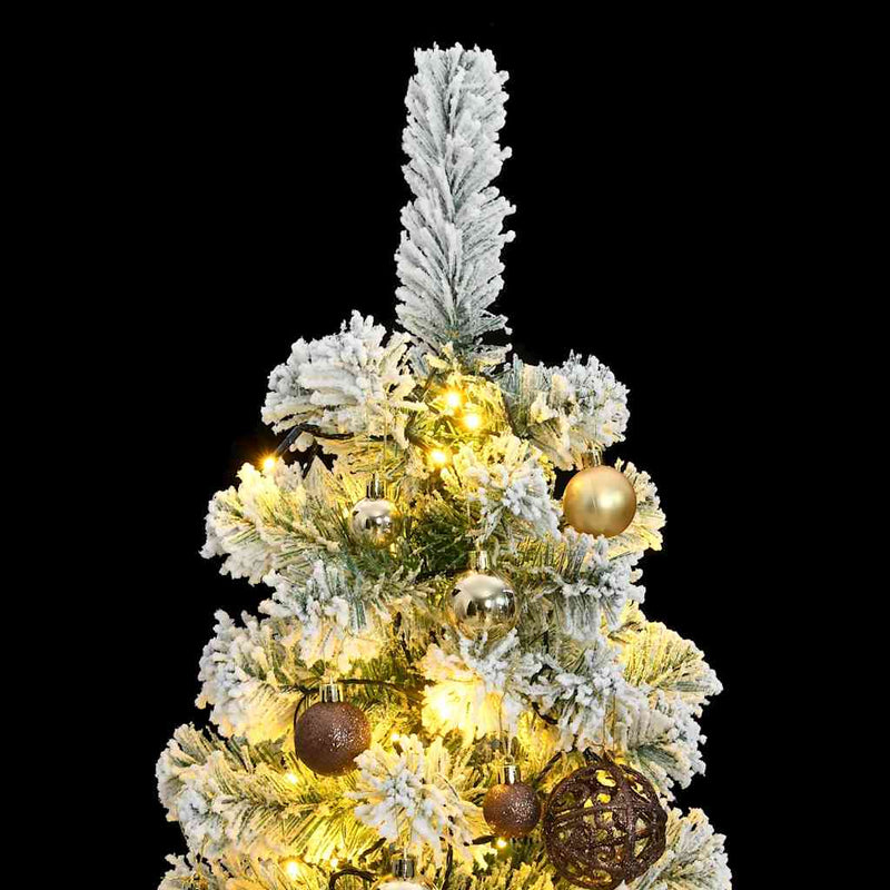 Kunstkerstboom Met Scharnieren 150 Led En Kerstballen 120 Cm