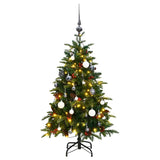Kunstkerstboom Met Scharnieren 150 Led's En Kerstballen