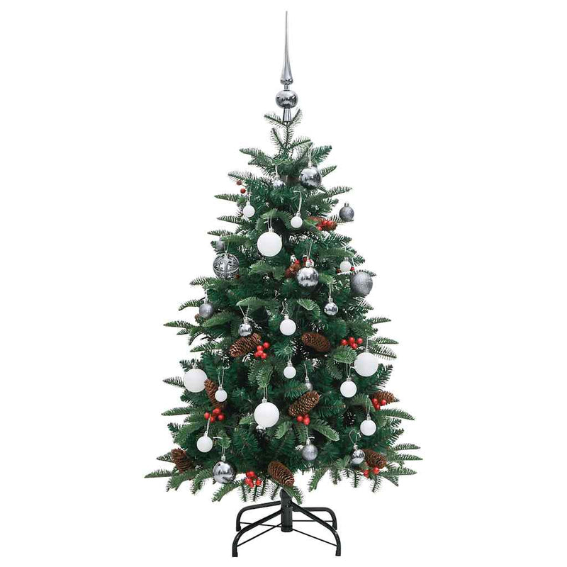Kunstkerstboom Met Scharnieren 150 Led's En Kerstballen
