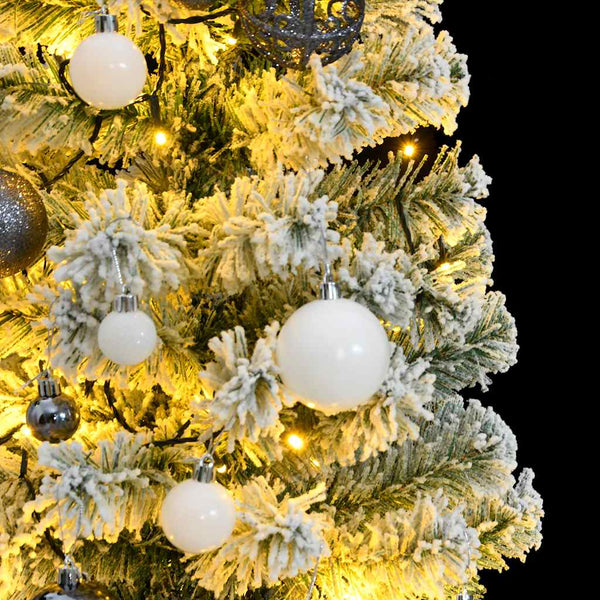 Kunstkerstboom Met Scharnieren 150 Led's En Kerstballen