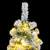 Kunstkerstboom Met Scharnieren 150 Led's En Kerstballen