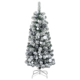 Kunstkerstboom Met Scharnieren 150 Led's En Kerstballen