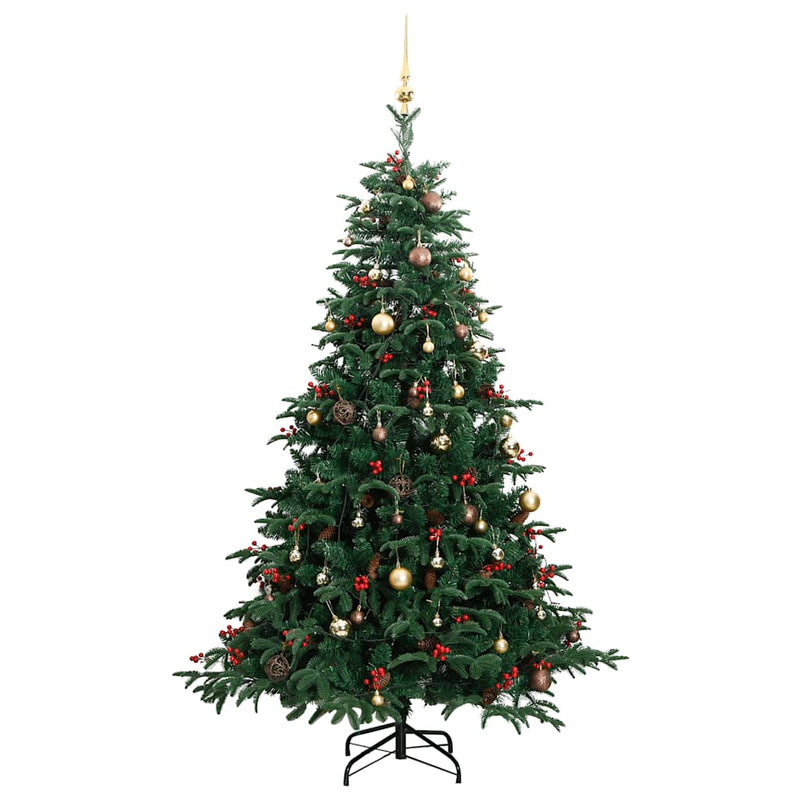 Kunstkerstboom Met Scharnieren 300 Led's En Kerstballen