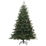 Kunstkerstboom Met Scharnieren 300 Led's En Kerstballen 210 Cm