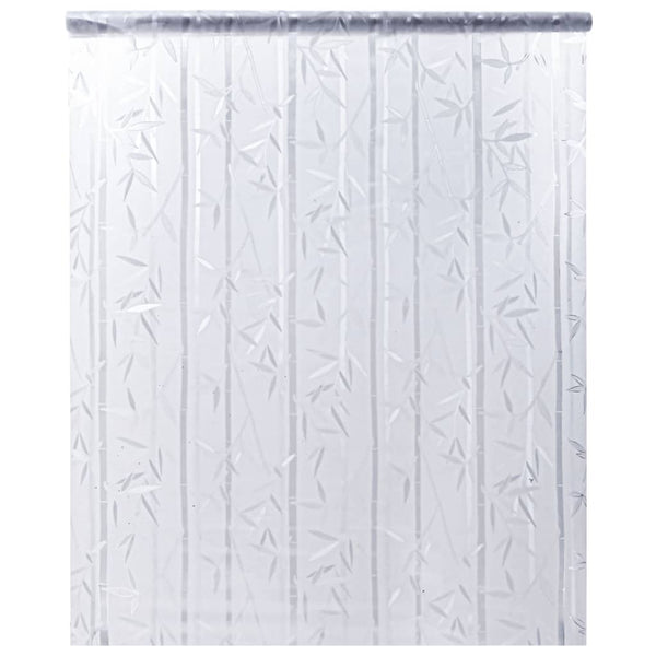 Raamfolie Bamboepatroon Mat 90X500 Cm Pvc Gematteerd Bamboe
