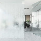 Raamfolie Bamboepatroon Mat 90X500 Cm Pvc Gematteerd Bamboe
