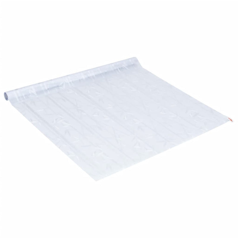 Raamfolie Bamboepatroon Mat 90X500 Cm Pvc Gematteerd Bamboe