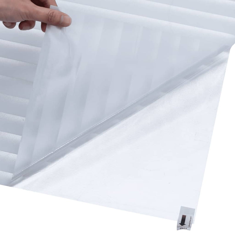 Raamfolie Strepenpatroon Mat 90X500 Cm Pvc Mat Gestreept