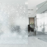 Raamfolie Bloemenpatroon Mat 90X500 Cm Pvc Berijpte Bloem