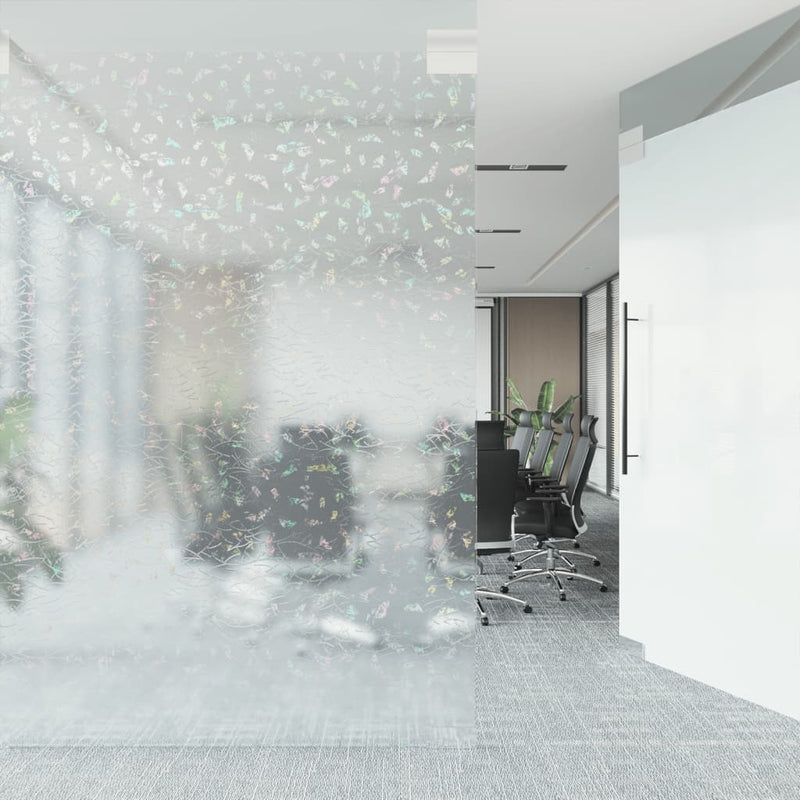 Raamfolie 3D Regenboogpatroon Mat 45X2000 Cm Pvc