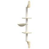 Kattenmeubel Wandgemonteerd Met Krabpaal 142,5 Cm Kleurig