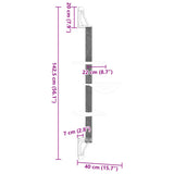 Kattenmeubel Wandgemonteerd Met Krabpaal 142,5 Cm Kleurig