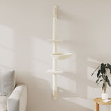 Kattenmeubel Wandgemonteerd Met Krabpaal 142,5 Cm Kleurig