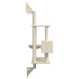 Kattenmeubel Wandgemonteerd Met Krabpaal 153 Cm Kleurig