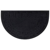 Deurmat Halfrond 45X75 Cm Rubber En Kokosvezel Bruin Eikenkleur