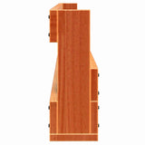 Schoenenrekken 59X8,5X23,5 Cm Massief Grenenhout Wasbruin
