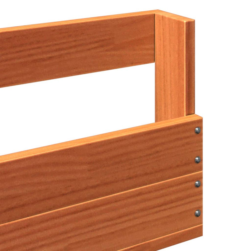 Schoenenrekken 59X8,5X23,5 Cm Massief Grenenhout Wasbruin