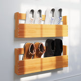 Schoenenrekken 59X8,5X23,5 Cm Massief Grenenhout Wasbruin