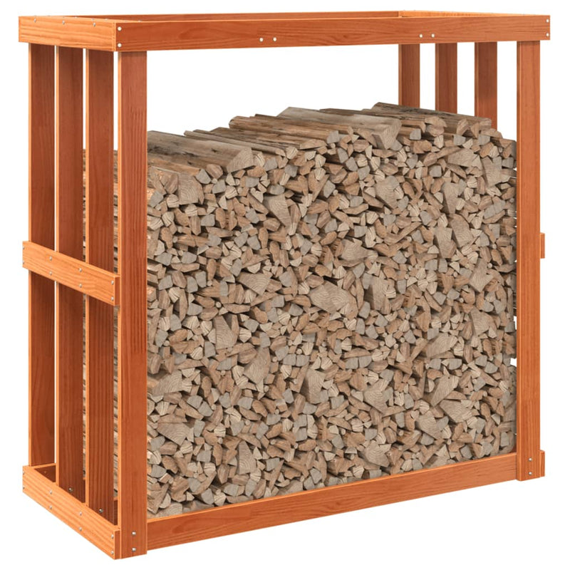 Houtblokhouder 108X52X106 Cm Massief Grenenhout Was