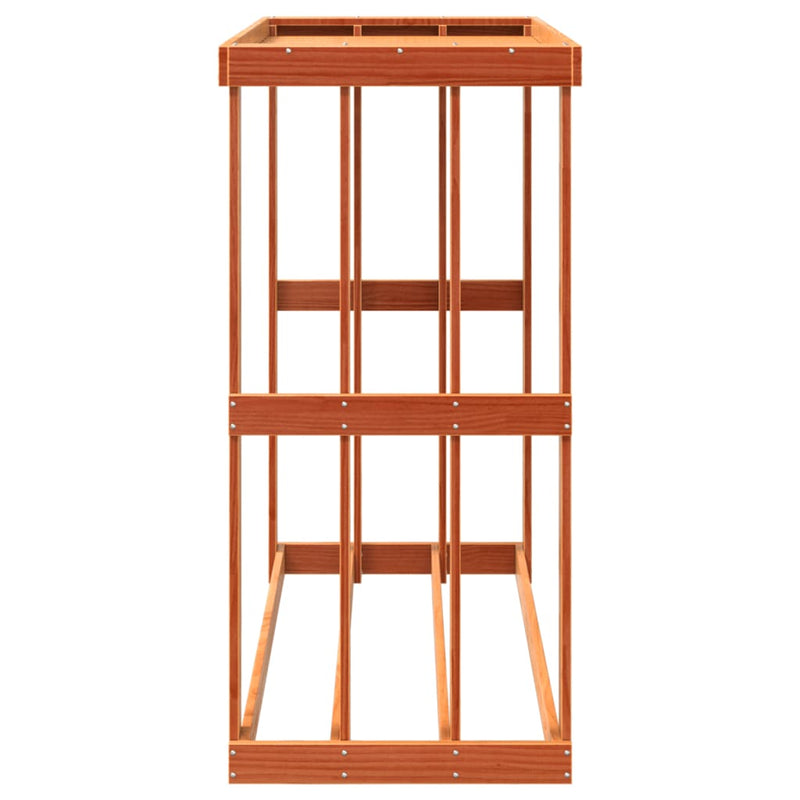 Houtblokhouder 108X52X106 Cm Massief Grenenhout Was
