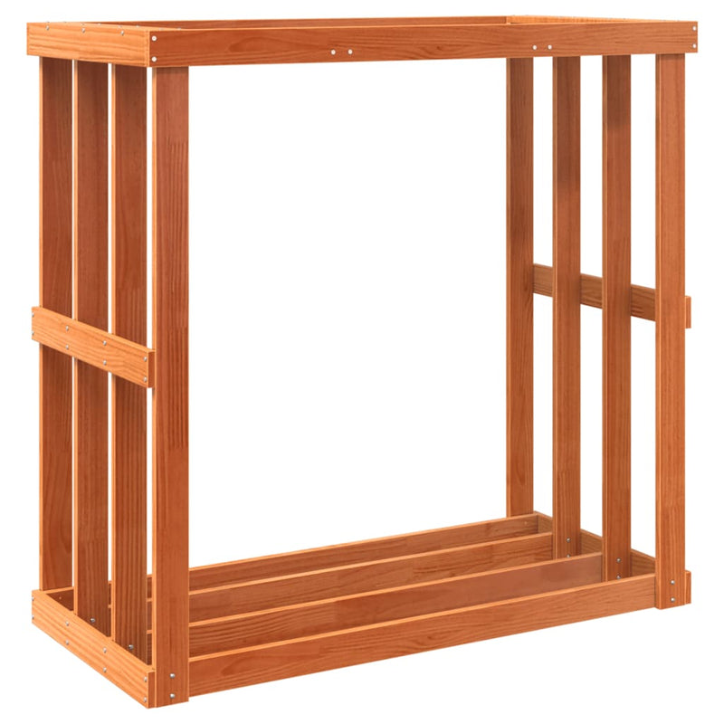 Houtblokhouder 108X52X106 Cm Massief Grenenhout Was