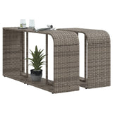 Opbergschappen 2 St Poly Rattan