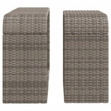 Opbergschappen 2 St Poly Rattan