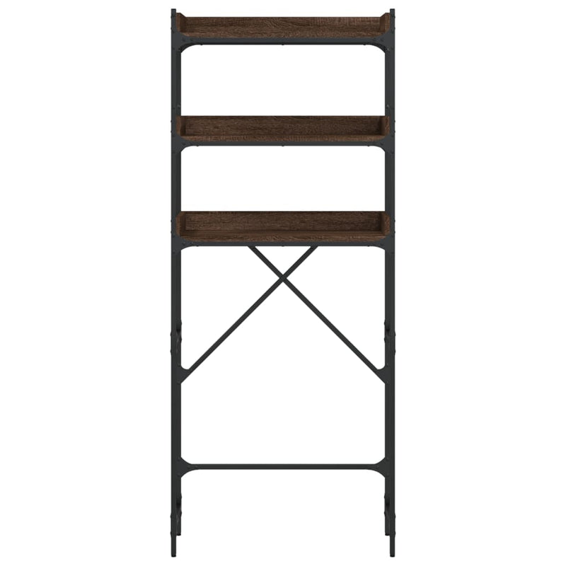 Wasmachinerek 67X25X163 Cm Bewerkt Hout
