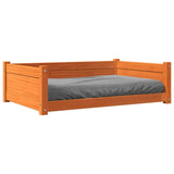 Hondenmand 95,5X65,5X28 Cm Massief Grenenhout Wasbruin