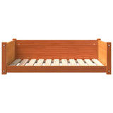 Hondenmand 95,5X65,5X28 Cm Massief Grenenhout Wasbruin
