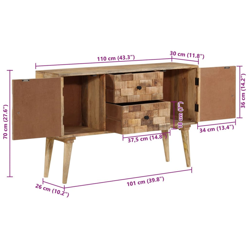 Dressoir Massief Mangohout