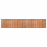 Vloerkleed Rechthoekig 80X400 Cm Bamboe Naturel Bruin