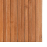 Vloerkleed Rechthoekig 80X400 Cm Bamboe Naturel Bruin