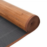 Vloerkleed Rechthoekig 70X1000 Cm Bamboe Naturel