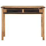 Bureau 100X50X75 Cm Massief Hout Ruw Mangohout Crème