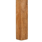 Bureau 100X50X75 Cm Massief Hout Ruw Mangohout Crème