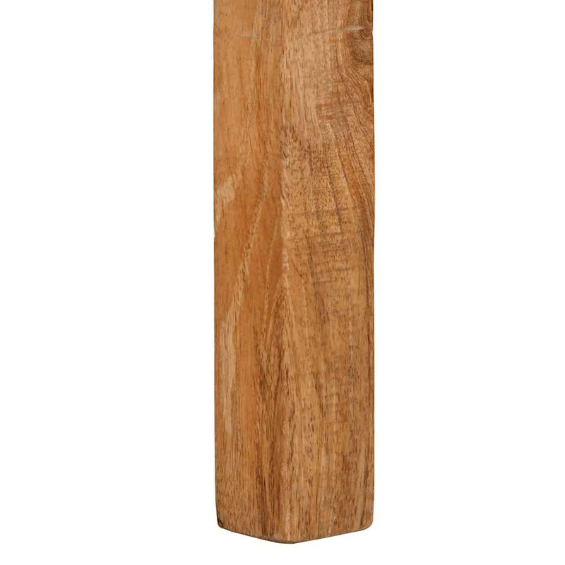 Bureau 100X50X75 Cm Massief Hout Ruw Mangohout Crème