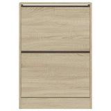 Schoenenkast 60X21X87,5 Cm Bewerkt Hout Kleurig Sonoma Eiken