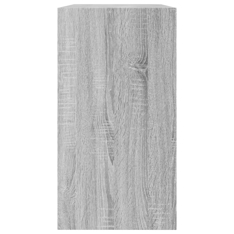 Schoenenkast Bewerkt Hout Eikenkleurig Grijs Sonoma
